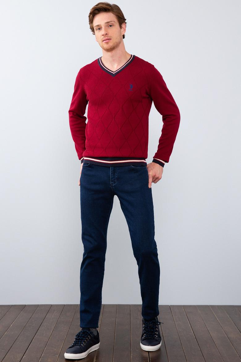 Erkek Bordo Kazak - 50205662005