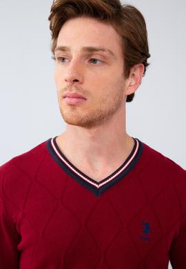 Erkek Bordo Kazak - 50205662005