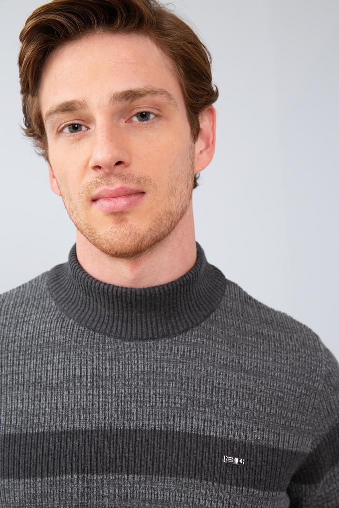 Erkek Antrasit Melanj Kazak