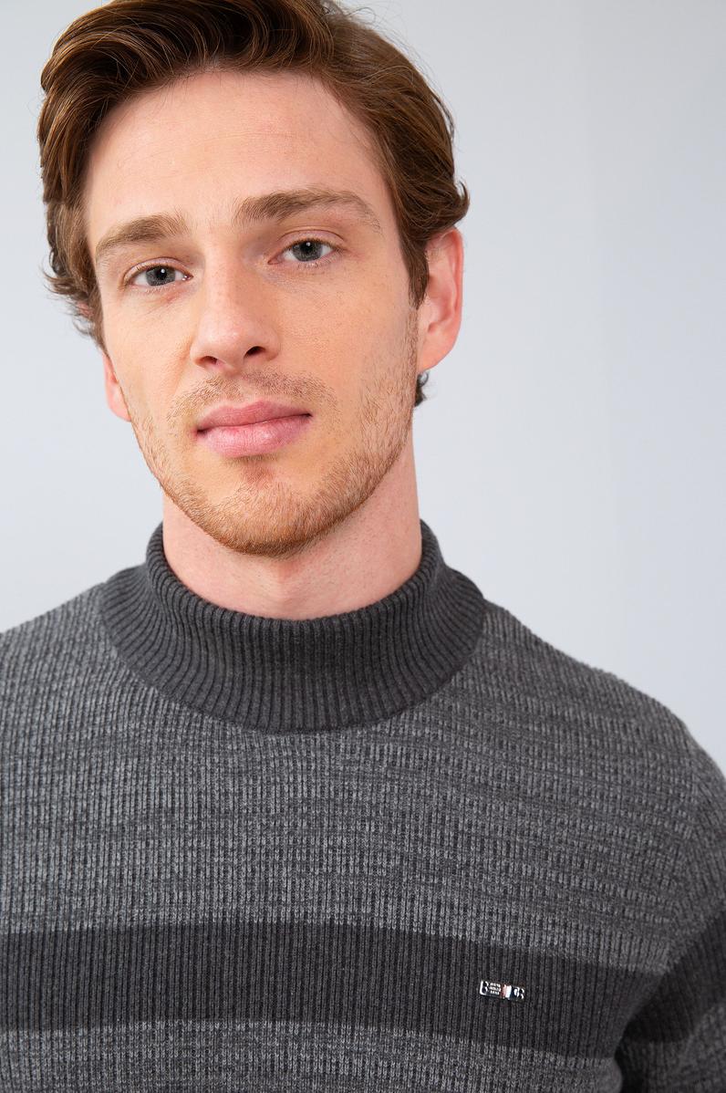 Erkek Antrasit Melanj Kazak