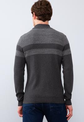 Erkek Antrasit Melanj Kazak - 50205668018