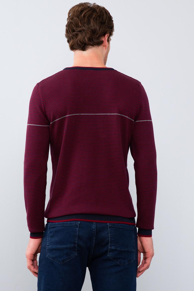 Erkek Bordo Kazak - 50205685006