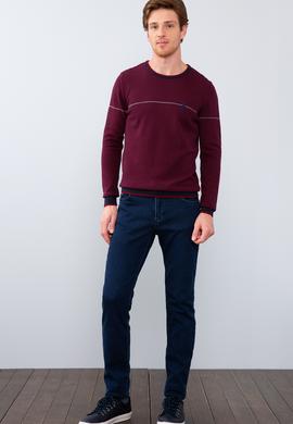 Erkek Bordo Kazak - 50205685006