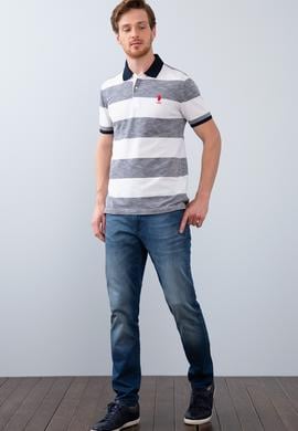 Erkek Açık Lacivert Polo Yaka T-Shirt - 50205918001