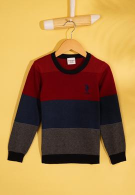 Erkek Çocuk Bordo Kazak - 50206123004