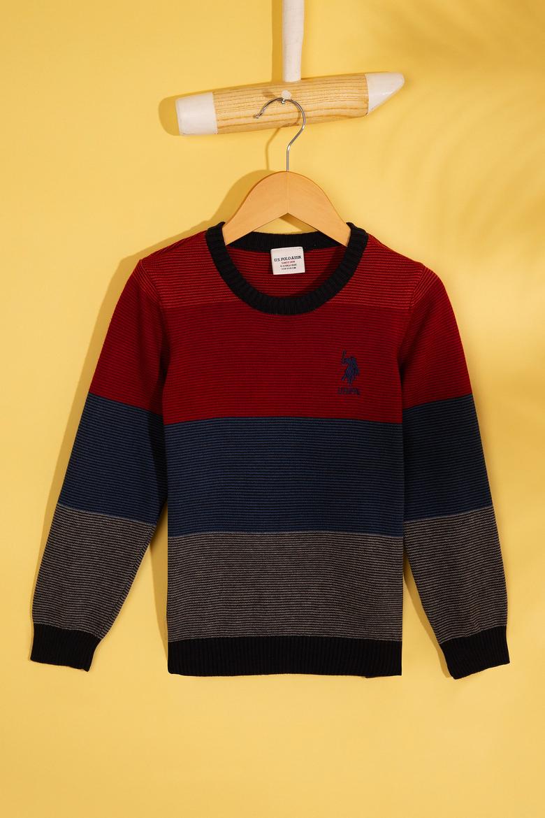 Erkek Çocuk Bordo Kazak