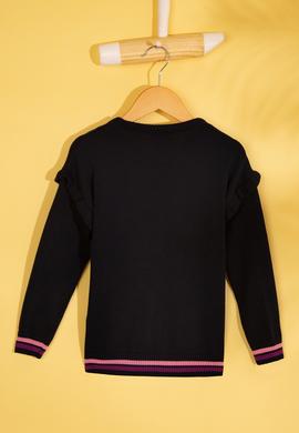 Kız Çocuk Lacivert Triko Kazak - 50206161001