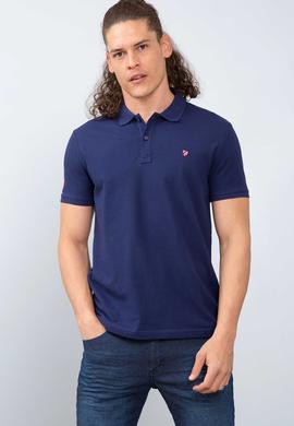 Erkek Lacivert Polo Yaka T-Shirt Basic - 50206182029