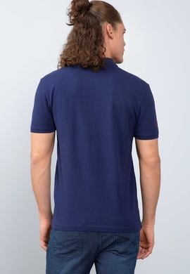 Erkek Lacivert Polo Yaka T-Shirt Basic - 50206182029