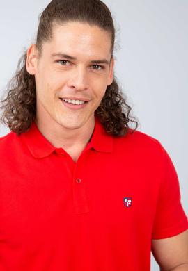 Erkek Kırmızı Polo Yaka T-Shirt Basic - 50206182038