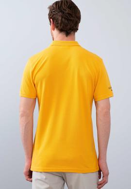 Erkek Koyu Sarı  Polo Yaka T-Shirt Basic - 50206182047