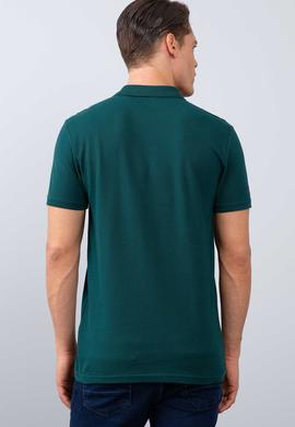 Erkek Yeşil Polo Yaka T-Shirt Basic - 50206182109
