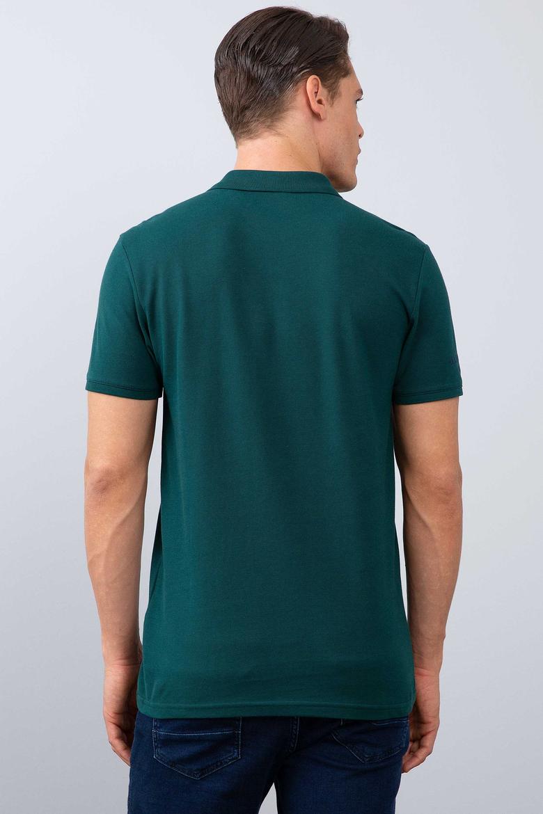 Erkek Yeşil Polo Yaka T-Shirt Basic - 50206182109