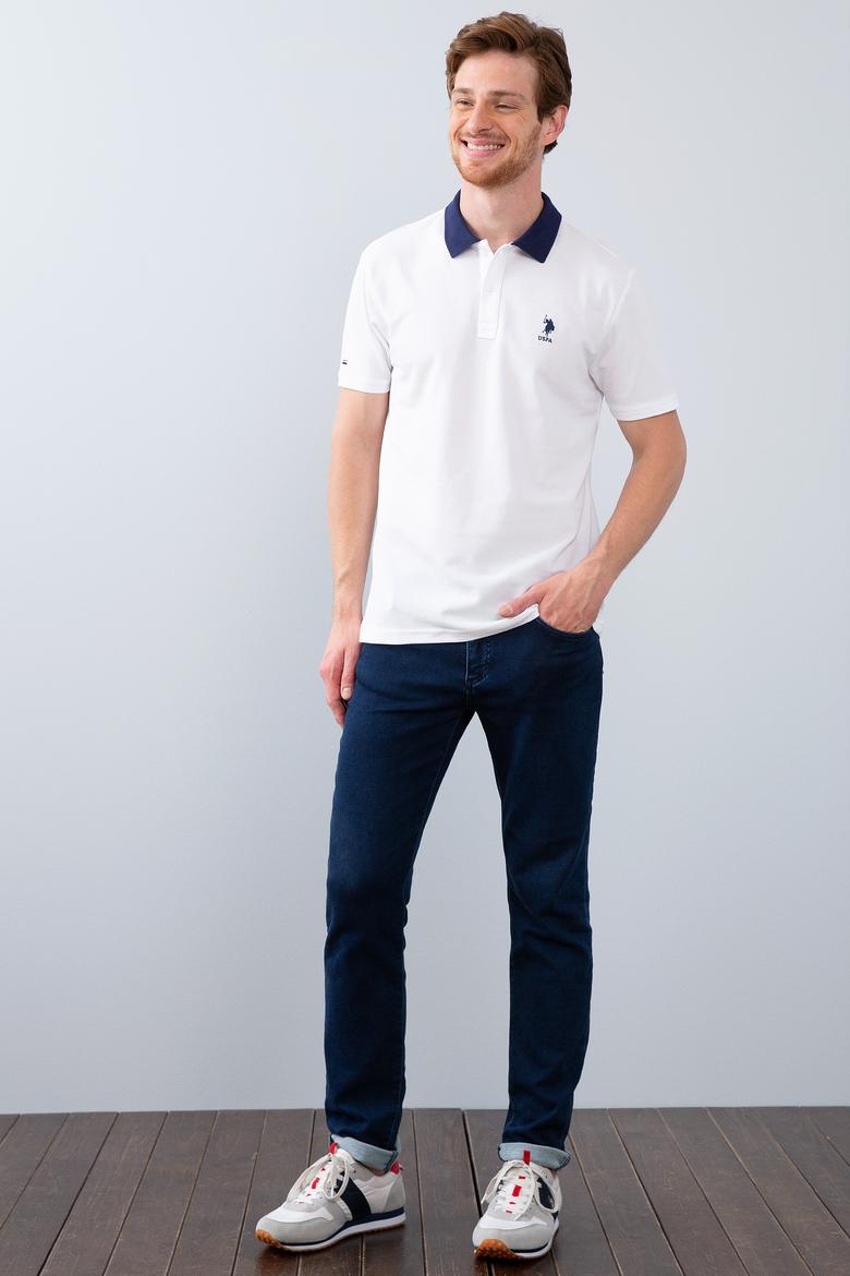 Erkek Beyaz Polo Yaka T-Shirt - 50206183007