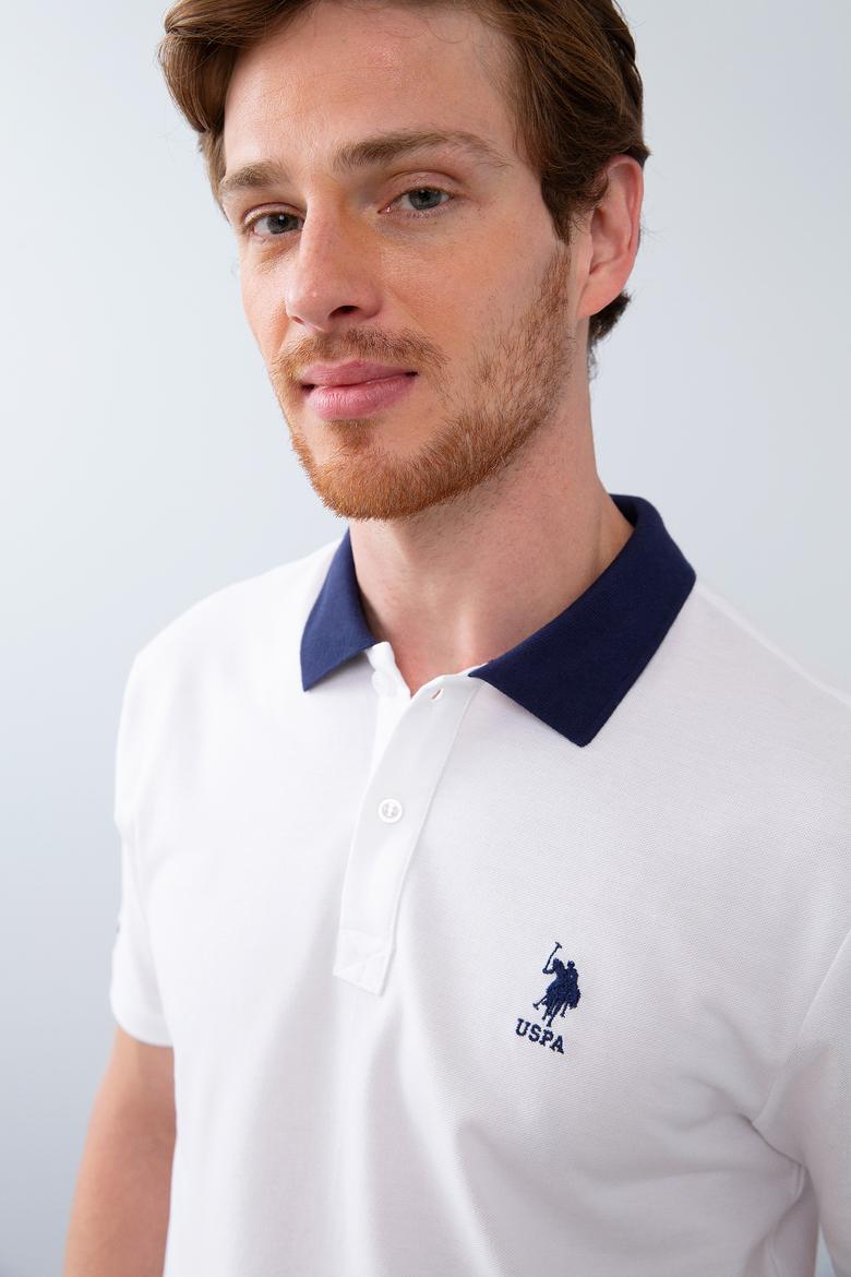 Erkek Beyaz Polo Yaka T-Shirt - 50206183007