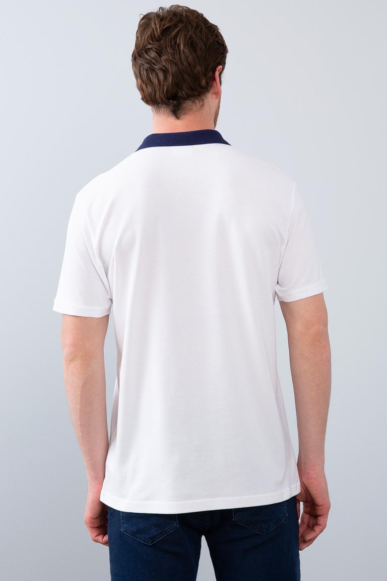 Erkek Beyaz Polo Yaka T-Shirt - 50206183007