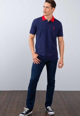 Erkek Lacivert Polo Yaka T-Shirt - 50206183017