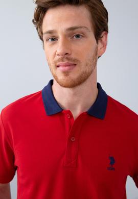 Erkek Koyu Kırmızı Polo Yaka T-Shirt - 50206183043