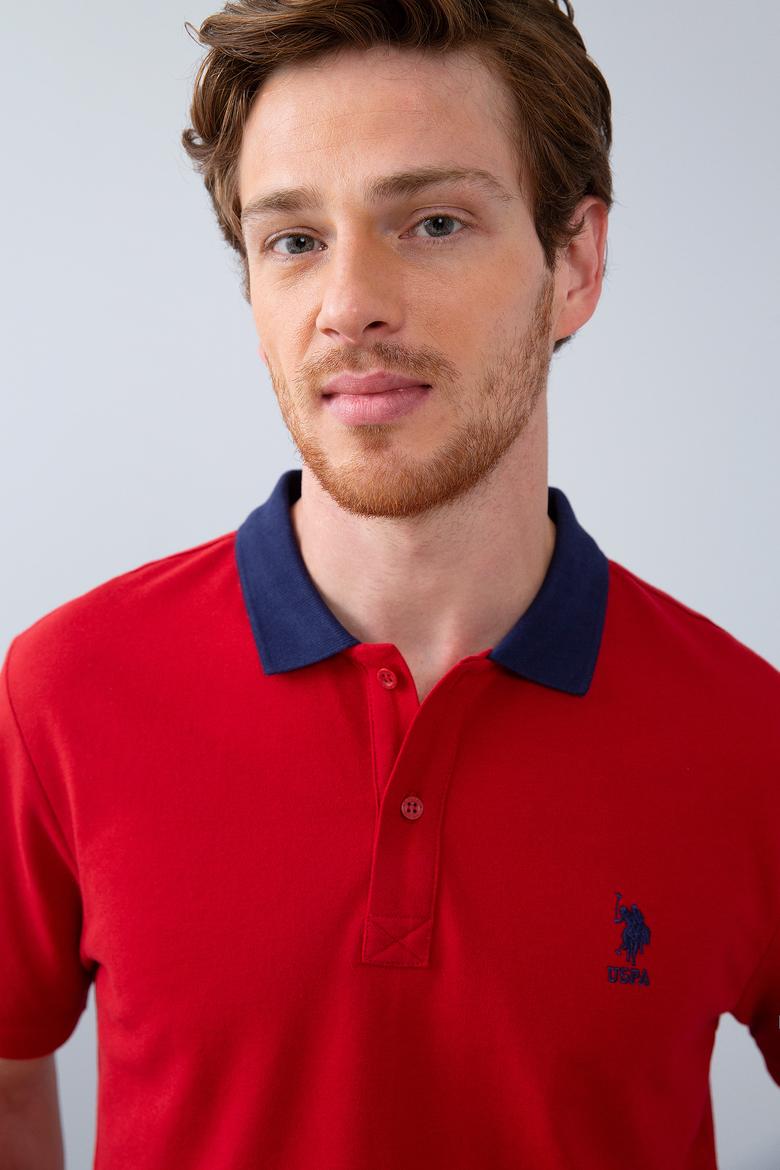 Erkek Koyu Kırmızı Polo Yaka T-Shirt - 50206183043