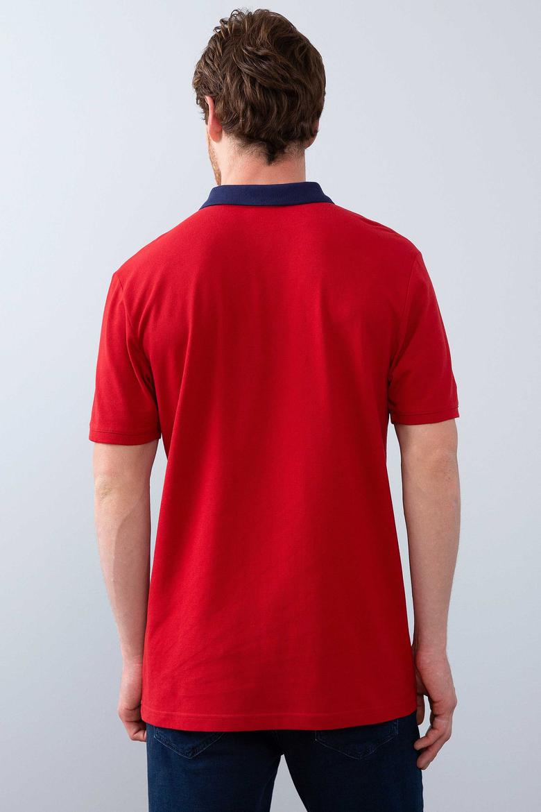 Erkek Koyu Kırmızı Polo Yaka T-Shirt - 50206183043