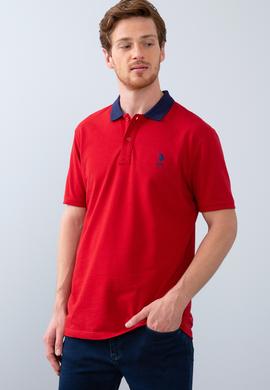 Erkek Koyu Kırmızı Polo Yaka T-Shirt - 50206183043