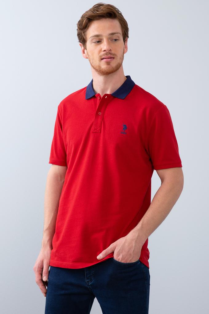 Erkek Koyu Kırmızı Polo Yaka T-Shirt