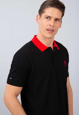 Erkek Siyah Polo Yaka T-Shirt - 50206183101