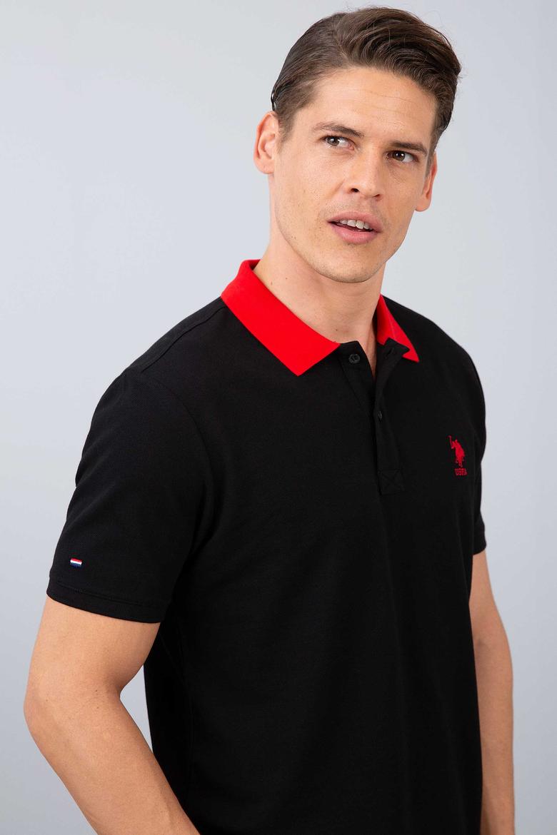 Erkek Siyah Polo Yaka T-Shirt - 50206183101