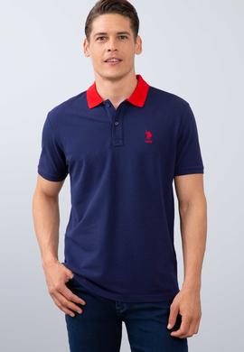 Erkek Lacivert Polo Yaka T-Shirt - 50206183017