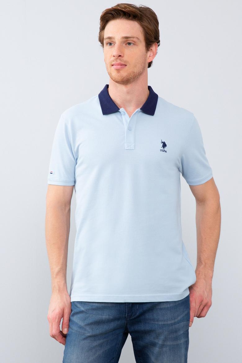 Erkek Mavi Polo Yaka T-Shirt - 50206183169