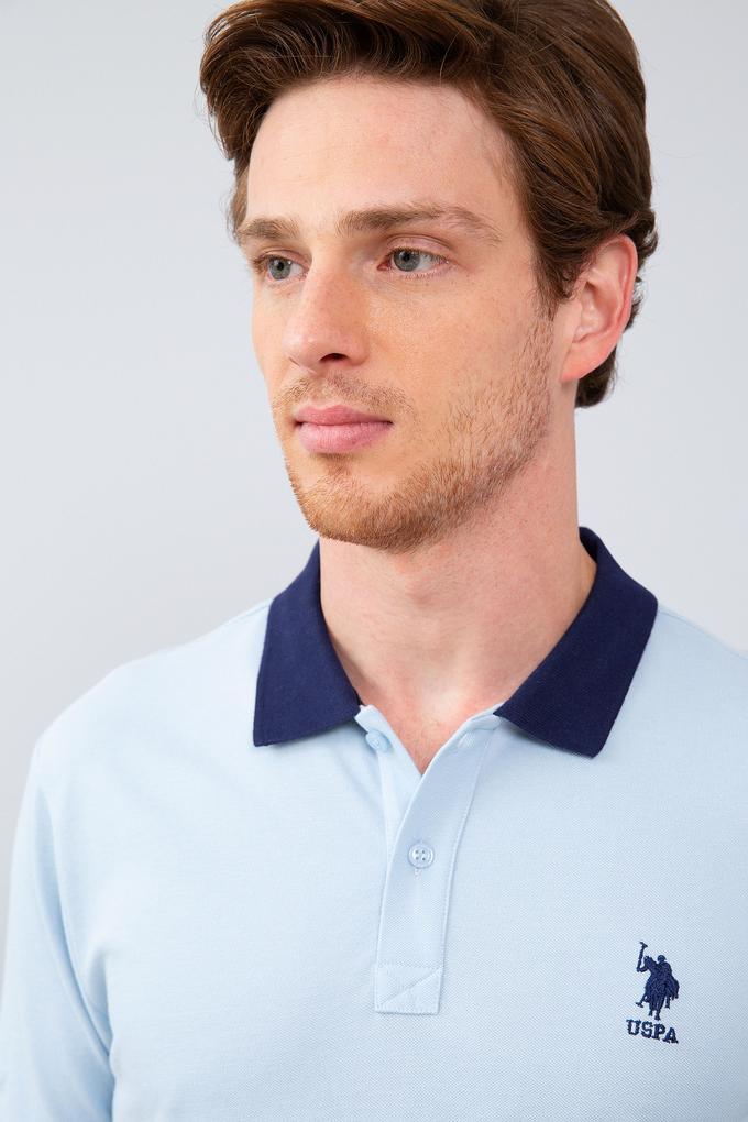 Erkek Mavi Polo Yaka T-Shirt