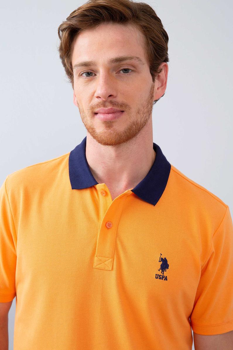 Erkek Turuncu Polo Yaka T-Shirt