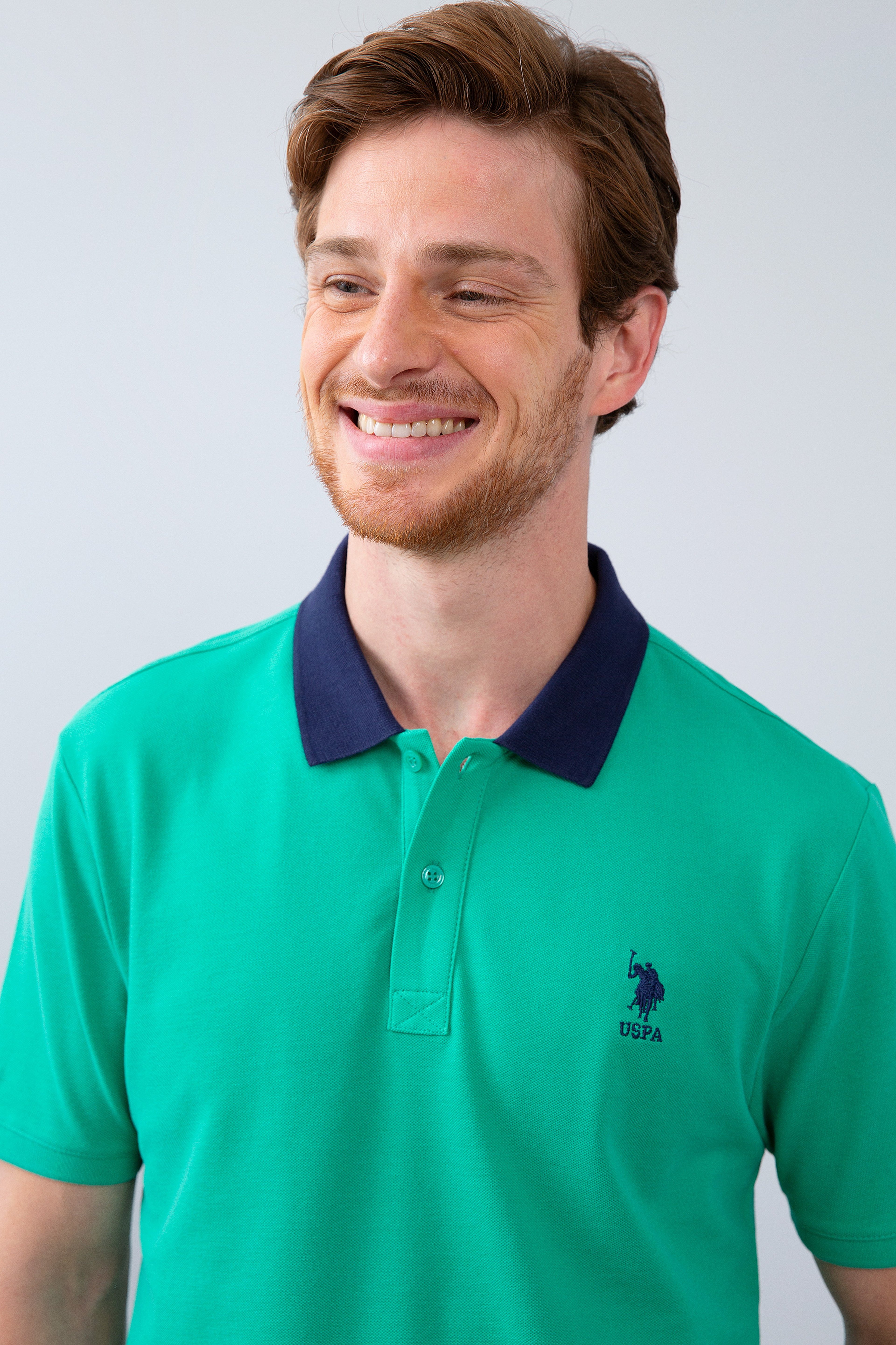 Erkek Fosforlu Yeşil Polo Yaka T-Shirt - Image 2