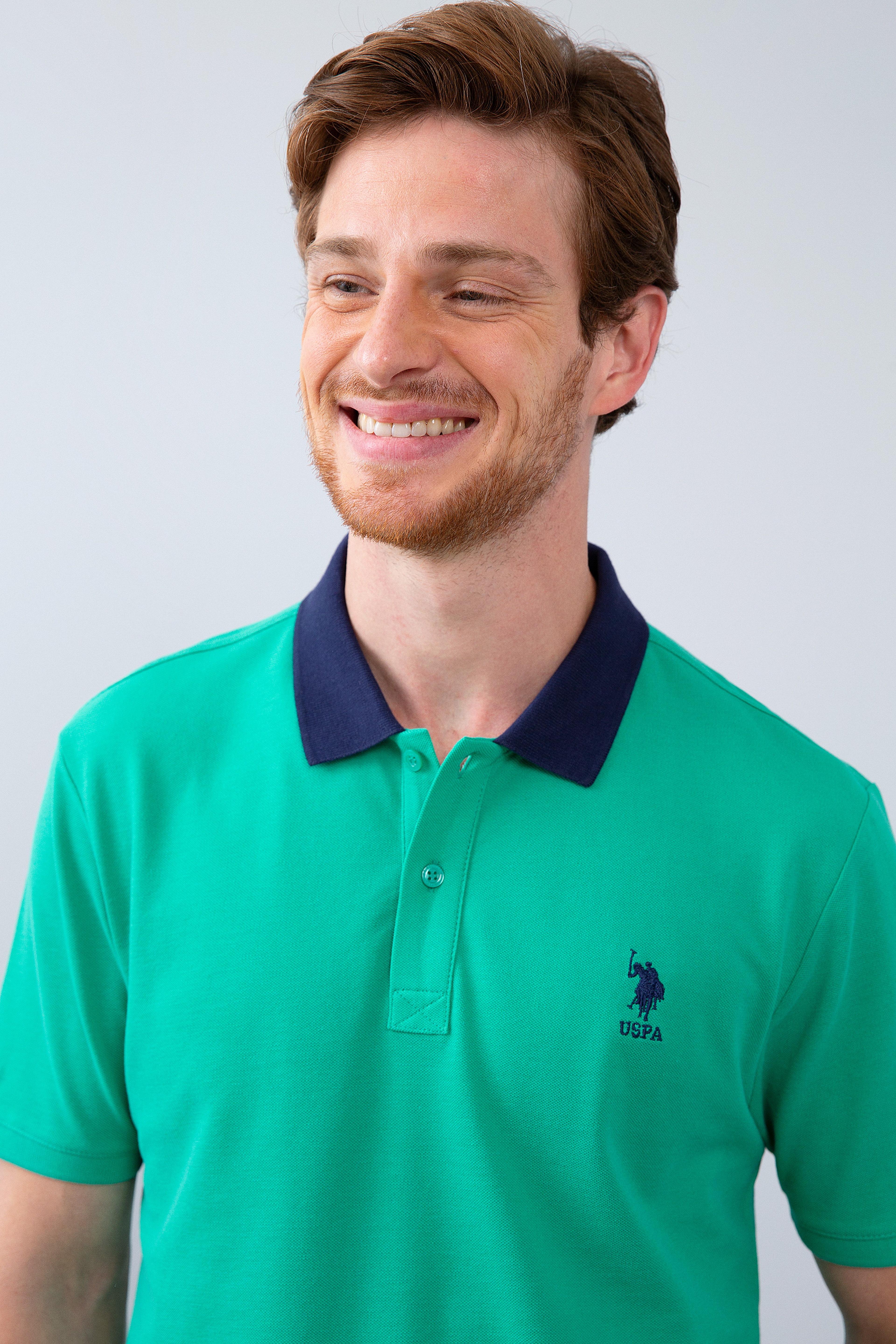 Erkek Fosforlu Yeşil Polo Yaka T-Shirt