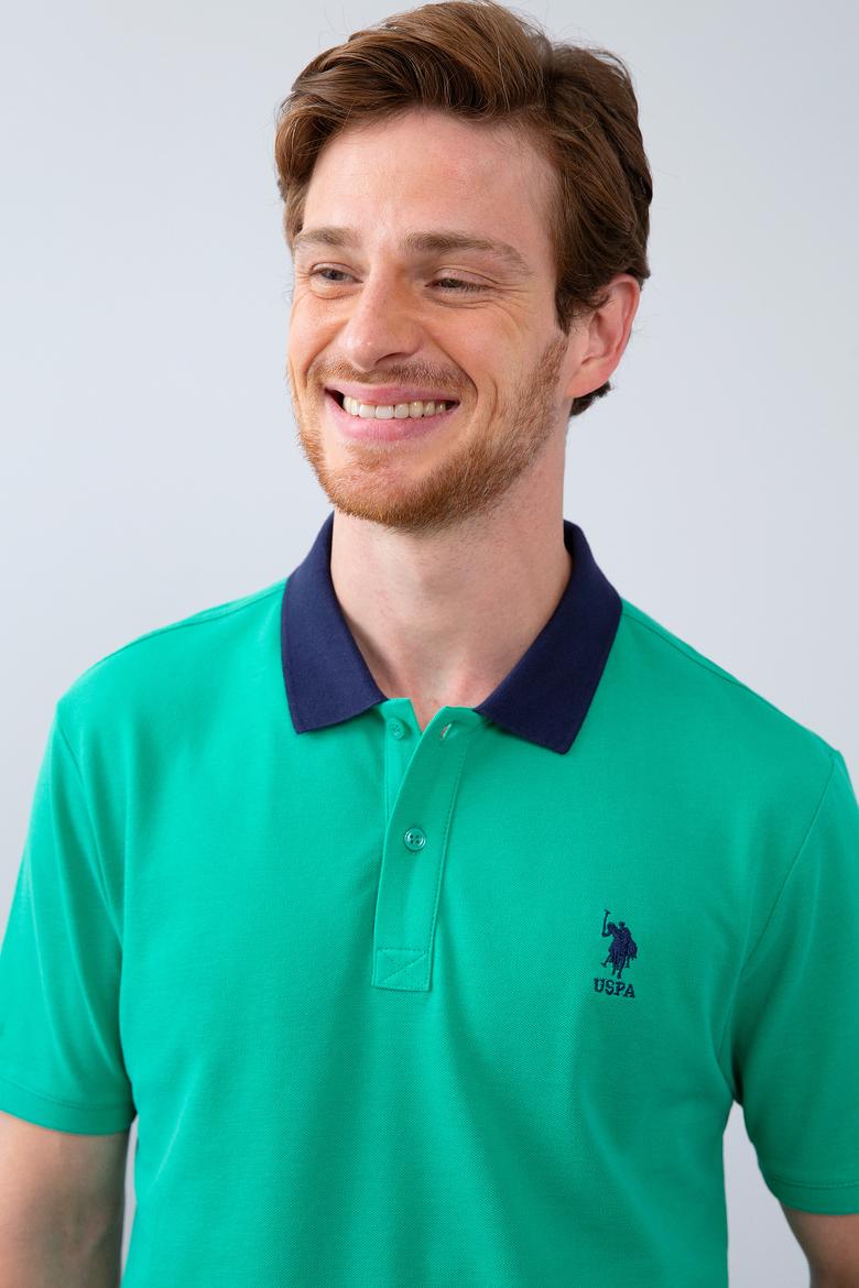 Erkek Fosforlu Yeşil Polo Yaka T-Shirt - 50206183203