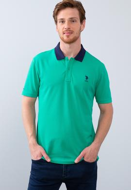 Erkek Fosforlu Yeşil Polo Yaka T-Shirt - 50206183203