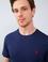 Erkek Lacivert Bisiklet Yaka T-Shirt Basic