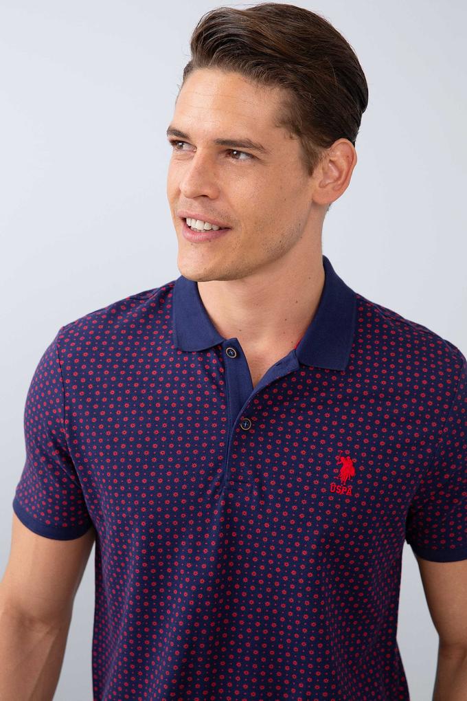 Erkek Nar Çiçeği Polo Yaka T-Shirt