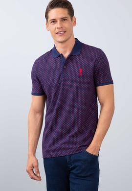 Erkek Nar Çiçeği Polo Yaka T-Shirt - 50206186039