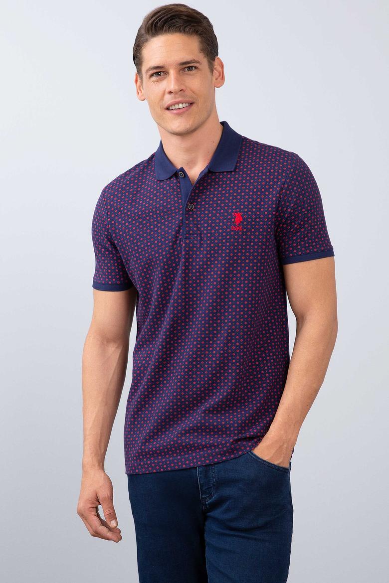 Erkek Nar Çiçeği Polo Yaka T-Shirt - 50206186039
