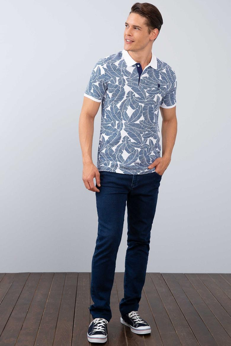 Erkek Beyaz Polo Yaka T-Shirt - 50206187001