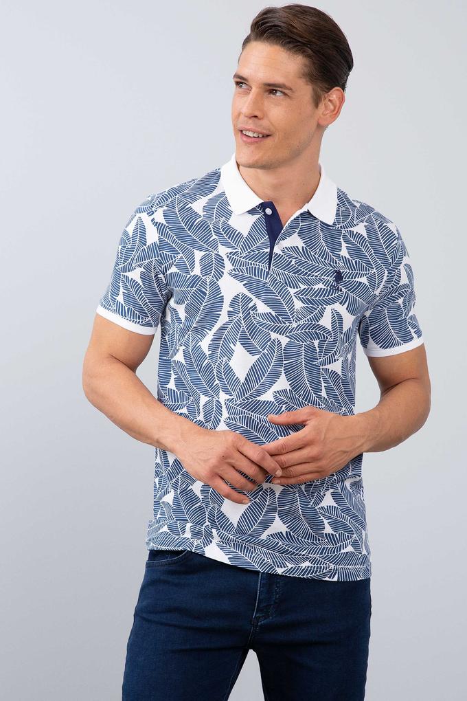 Erkek Beyaz Polo Yaka T-Shirt