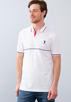 Erkek Beyaz Polo Yaka T-Shirt - 50206188007