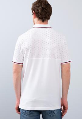 Erkek Beyaz Polo Yaka T-Shirt - 50206188007