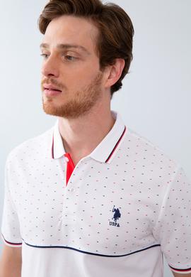 Erkek Beyaz Polo Yaka T-Shirt - 50206188007