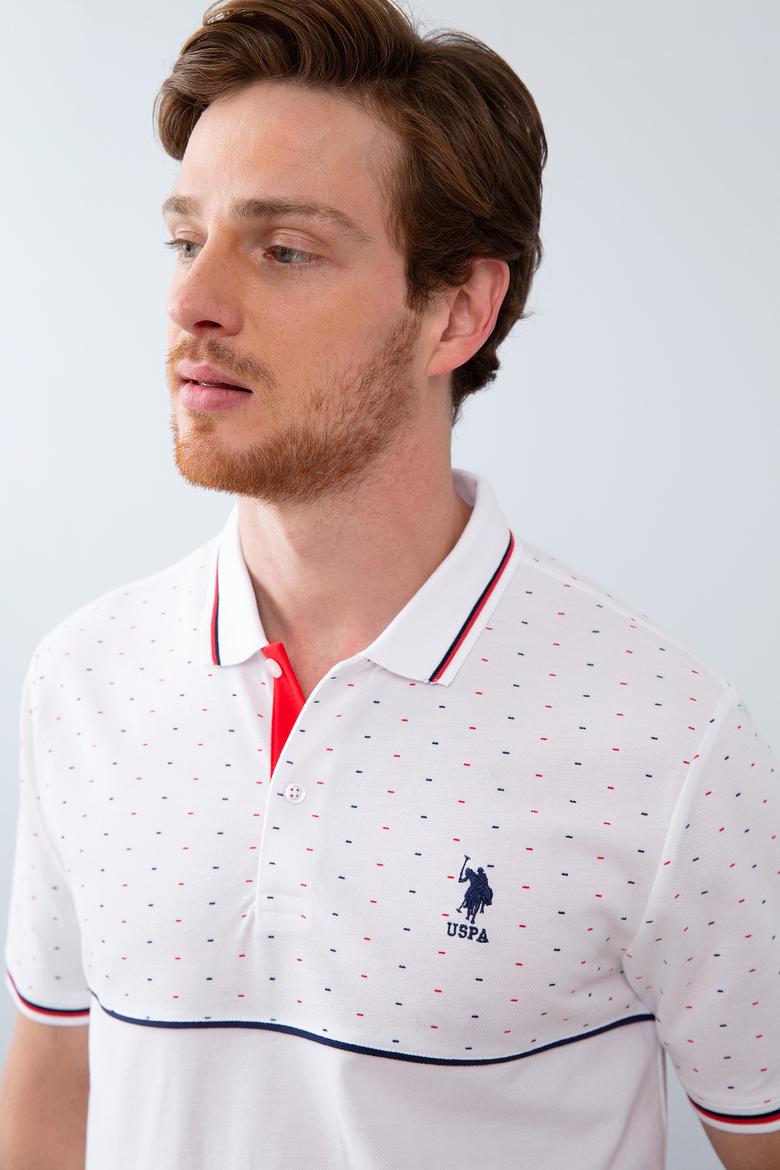 Erkek Beyaz Polo Yaka T-Shirt