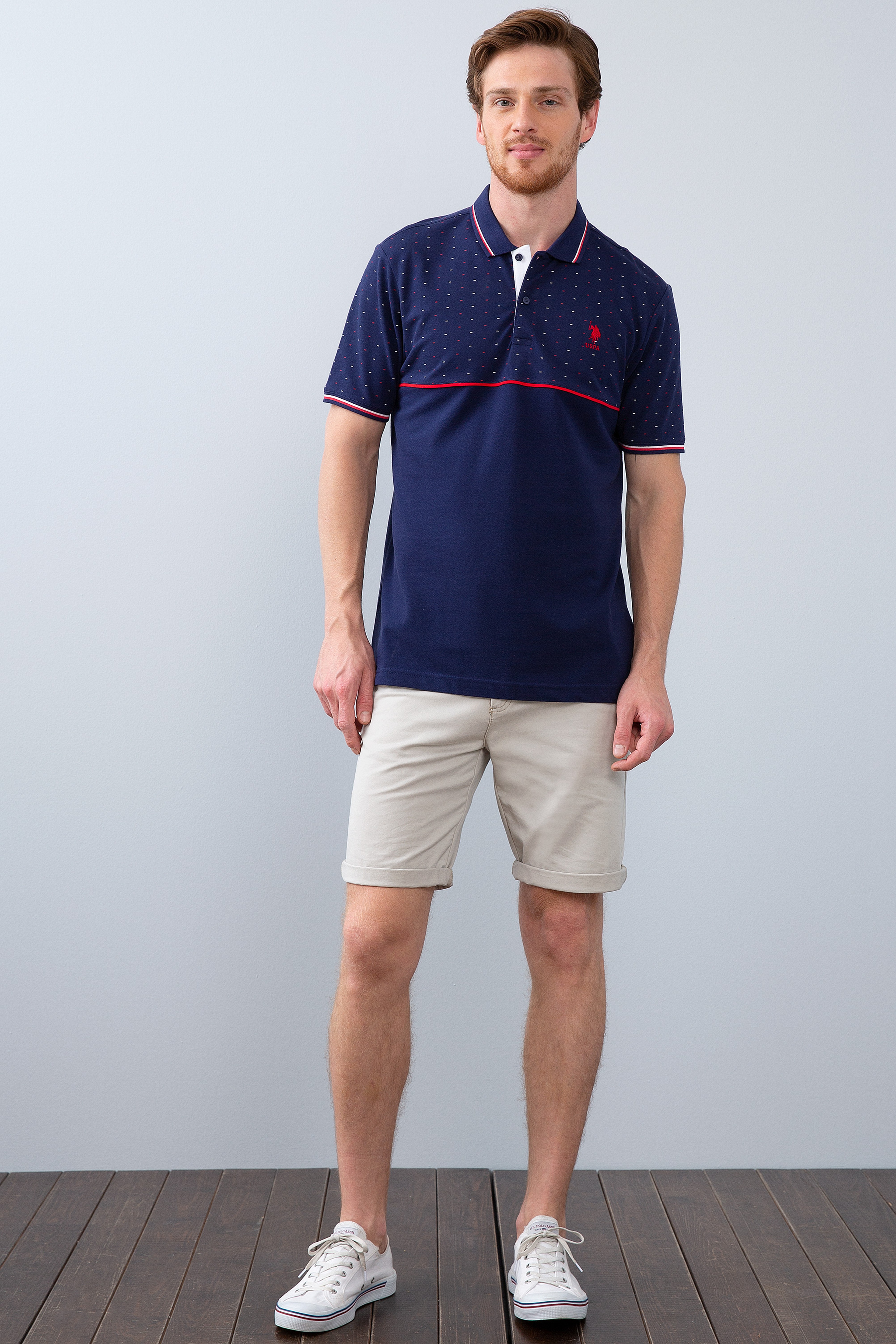 Erkek Lacivert Polo Yaka T-Shirt