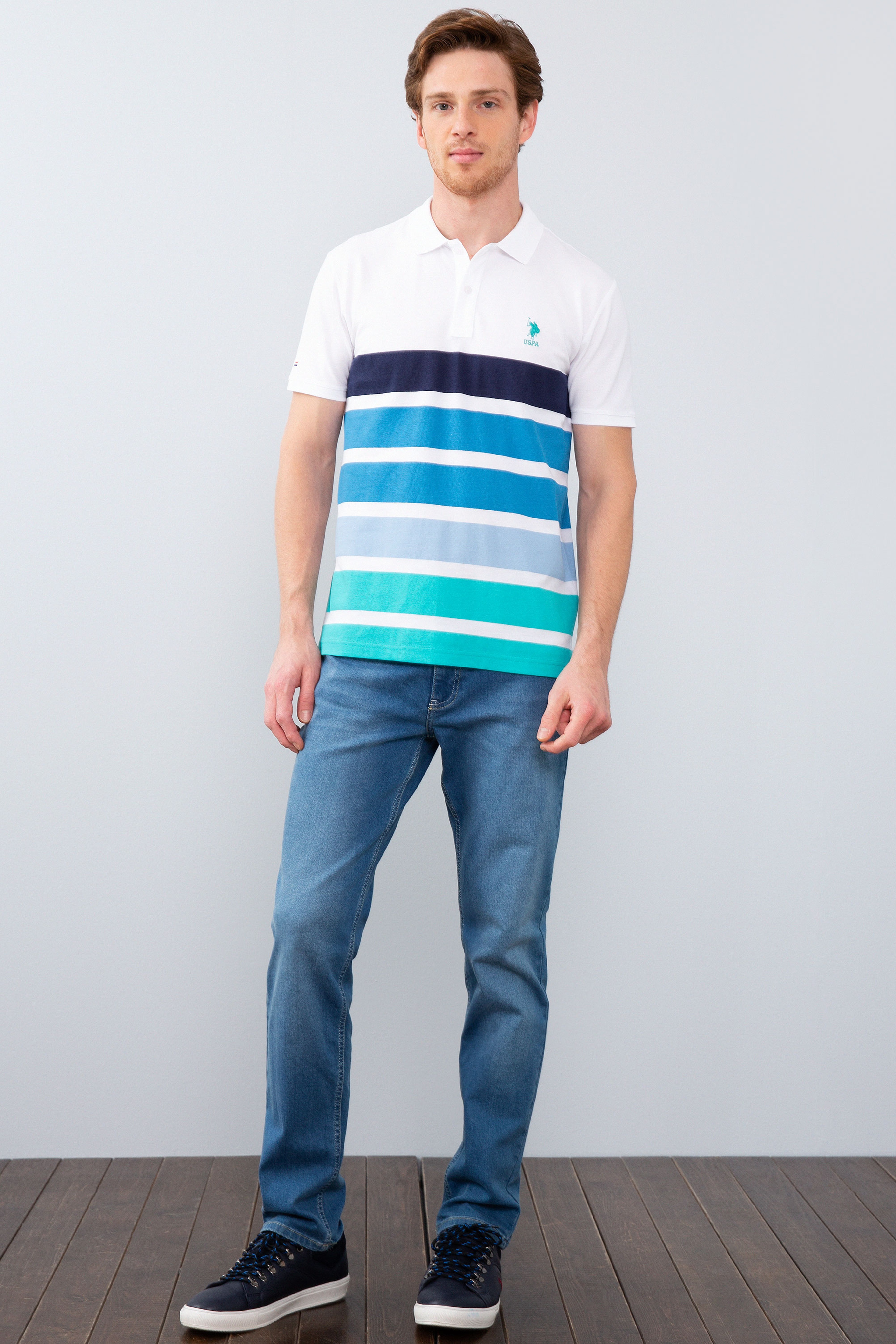 Erkek Lacivert Polo Yaka T-Shirt