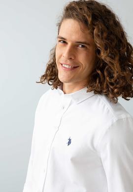 Erkek Beyaz Gömlek Uzunkol Basic - 50206193014