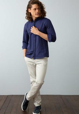 Erkek Lacivert Gömlek - 50206193025